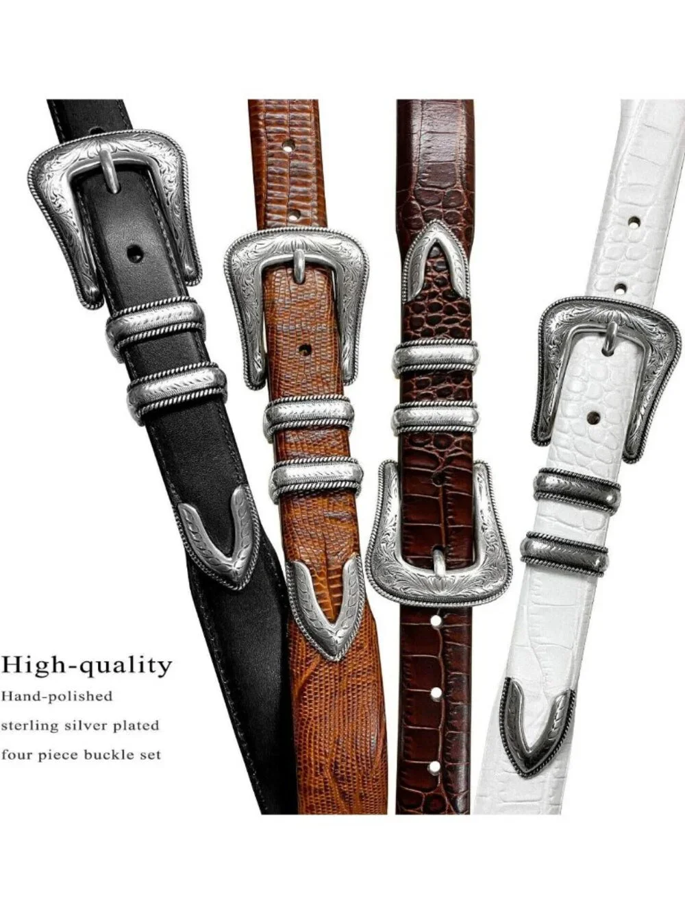 Genuine Full-Grain Cowhide Leather Dress Belt 1-1/8